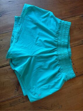 Layer 8 Turquoise Athletic Shorts with Smocked Waistband